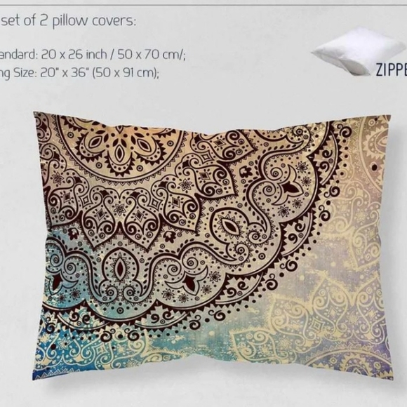 Art Bedding Bohemian Twin Duvet Cover Set - Picture 4 of 10